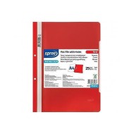 SPREE ПАПКА PVC, A4  С ПЕРФОРАЦИЯ, 25бр. ЧЕРВЕН
